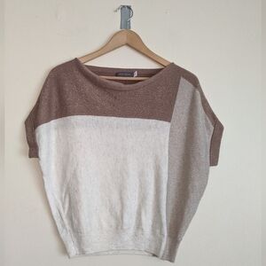 Mint Velvet Metallic Colorblock Knit Top – XS